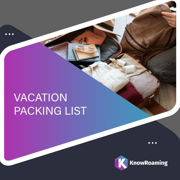 Must-have items to pack for vacations